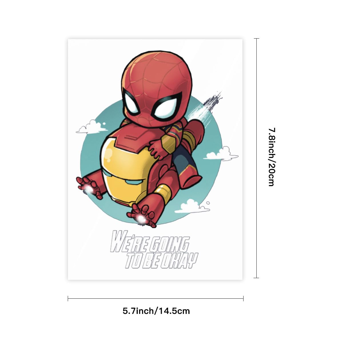 Amazon.co.jp: アイアンマン スパイダーマン 1枚 クリスタル